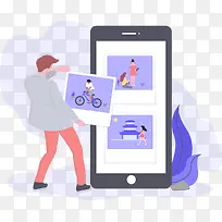 卡通时尚照片排版插画装饰图案-空若网 卡通时尚照片排版插画装饰图案-空若网