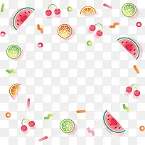 夏季可爱水果花纹-空若网 夏季可爱水果花纹-空若网