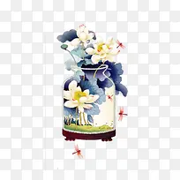 矢量荷花-空若网 矢量荷花-空若网