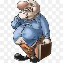 蓝色大鼻子胖子素材-空若网 蓝色大鼻子胖子素材-空若网