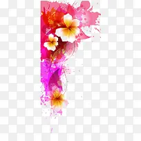 粉色水彩画-空若网 粉色水彩画-空若网