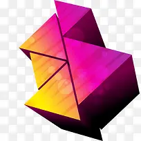 时尚立体三角形图形矢量素材-空若网 时尚立体三角形图形矢量素材-空若网