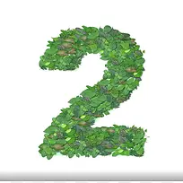 绿色数字二字体-空若网 绿色数字二字体-空若网