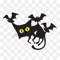 万圣节卡通可爱猫咪-空若网 万圣节卡通可爱猫咪-空若网