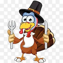 拿餐具的火鸡-空若网 拿餐具的火鸡-空若网