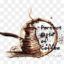 墨迹咖啡与英文字母-空若网 墨迹咖啡与英文字母-空若网