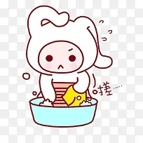 可爱娃娃洗衣服图片-空若网 可爱娃娃洗衣服图片-空若网