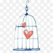 水彩鸟笼-空若网 水彩鸟笼-空若网