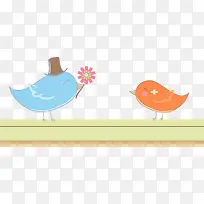 卡通爱情鸟矢量图片-空若网 卡通爱情鸟矢量图片-空若网