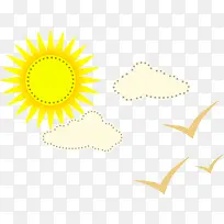 太阳云彩png矢量素材-空若网 太阳云彩png矢量素材-空若网