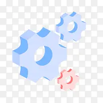 紫色扁平化立体设置元素-空若网 紫色扁平化立体设置元素-空若网