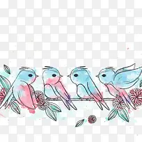 矢量一群鸟-空若网 矢量一群鸟-空若网