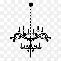 手绘欧式蜡烛吊灯-空若网 手绘欧式蜡烛吊灯-空若网