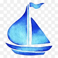 水彩帆船-空若网 水彩帆船-空若网