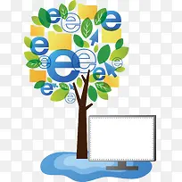 精美创意树矢量装饰-空若网 精美创意树矢量装饰-空若网