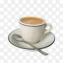 杯子里的咖啡和勺子-空若网 杯子里的咖啡和勺子-空若网