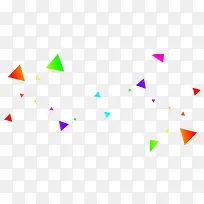 彩色三角形几何图形-空若网 彩色三角形几何图形-空若网