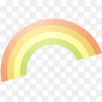 手绘半圆形创意彩虹-空若网 手绘半圆形创意彩虹-空若网