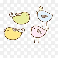 好看的卡通小鸟矢量图-空若网 好看的卡通小鸟矢量图-空若网
