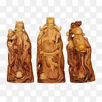 黄杨木福禄寿套装-空若网 黄杨木福禄寿套装-空若网