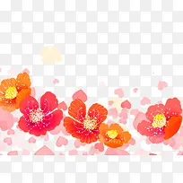 彩色缤纷水彩画花朵-空若网 彩色缤纷水彩画花朵-空若网