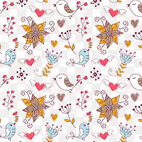 叶子植物小鸟背景装饰-空若网 叶子植物小鸟背景装饰-空若网