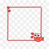 红色卡通波浪边框-空若网 红色卡通波浪边框-空若网