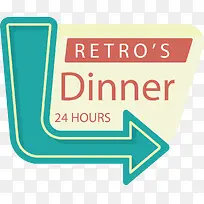 手绘箭头发光标签-空若网 手绘箭头发光标签-空若网