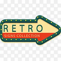 霓虹灯箭头标签装饰-空若网 霓虹灯箭头标签装饰-空若网