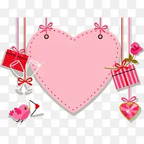 矢量手绘爱心标签-空若网 矢量手绘爱心标签-空若网