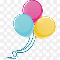 矢量图多彩氢气球-空若网 矢量图多彩氢气球-空若网