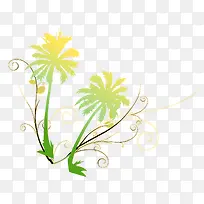 潮流椰树花纹-空若网 潮流椰树花纹-空若网