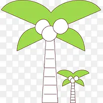 卡通椰树-空若网 卡通椰树-空若网
