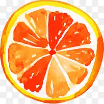夏季手绘橙色橙子-空若网 夏季手绘橙色橙子-空若网