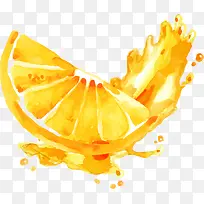 夏季手绘橙子橙汁-空若网 夏季手绘橙子橙汁-空若网