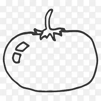 线描西红柿-空若网 线描西红柿-空若网