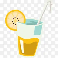 矢量图水彩饮料杯子果汁-空若网 矢量图水彩饮料杯子果汁-空若网