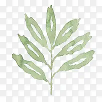 水彩树叶-空若网 水彩树叶-空若网