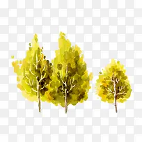 水彩树木-空若网 水彩树木-空若网