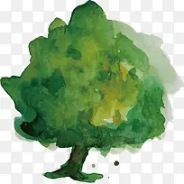 水彩大树设计-空若网 水彩大树设计-空若网