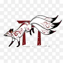 矢量九尾狐-空若网 矢量九尾狐-空若网