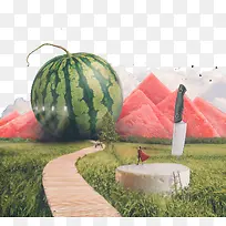 创意西瓜图案-空若网 创意西瓜图案-空若网