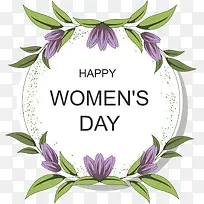 清新妇女节植物标签-空若网 清新妇女节植物标签-空若网