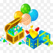 节日礼盒糖果盒子PNG矢量素材-空若网 节日礼盒糖果盒子PNG矢量素材-空若网