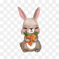 水彩兔子-空若网 水彩兔子-空若网