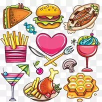 食品卡通画夹艺术-食物-空若网 食品卡通画夹艺术-食物-空若网