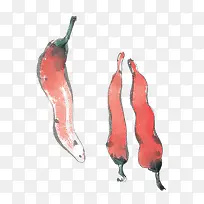 手绘红辣椒-空若网 手绘红辣椒-空若网