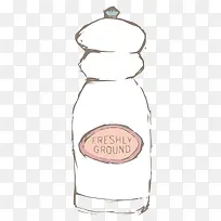 矢量手绘调料瓶素材-空若网 矢量手绘调料瓶素材-空若网