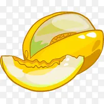 卡通手绘水果装饰海报设计哈密瓜-空若网 卡通手绘水果装饰海报设计哈密瓜-空若网