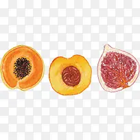 矢量水彩水果-空若网 矢量水彩水果-空若网